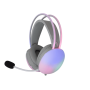 Kufje Gaming White Shark GH-2342 Firefly, RGB TË BARDHA