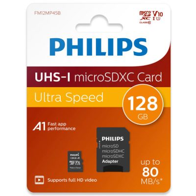 MicroSD card 128gb Philips (FM128MP45B)